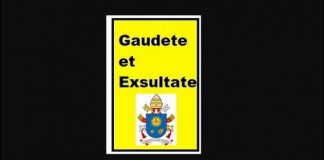 GAUDETE ET EXSULTATE (sobre la llamada a la Santidad en el mundo actual)