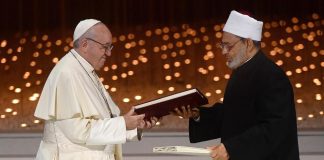 Documento sobre la fraternidad humana por la paz mundial y la convivencia común Que este documento ayude a crear nuevas generaciones que traigan el bien y la paz, y defiendan en todas partes los derechos de los oprimidos y de los últimos.