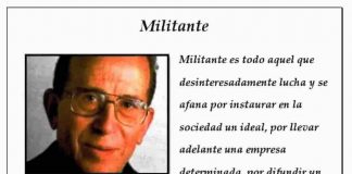 ¿Qué es ser militante?